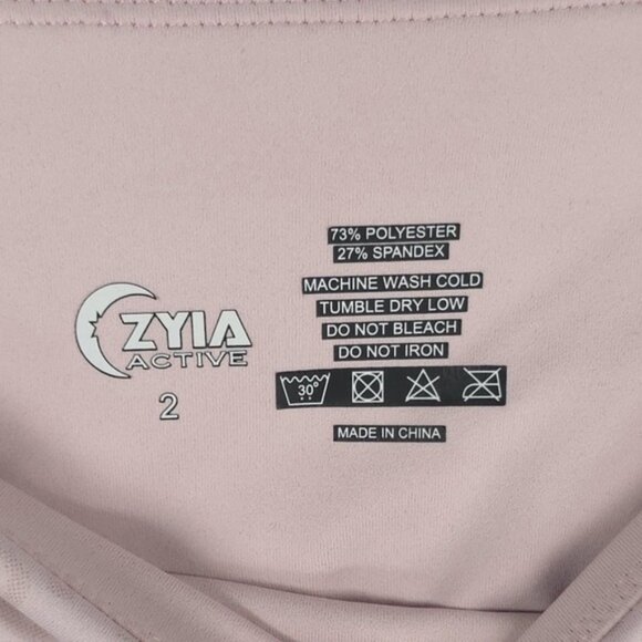 ZYIA ACTIVE Pink Leopard Unicorn Light N Tight‎ High-Rise 7/4 24” LEGGINGS Sz 2 - Picture 9 of 15